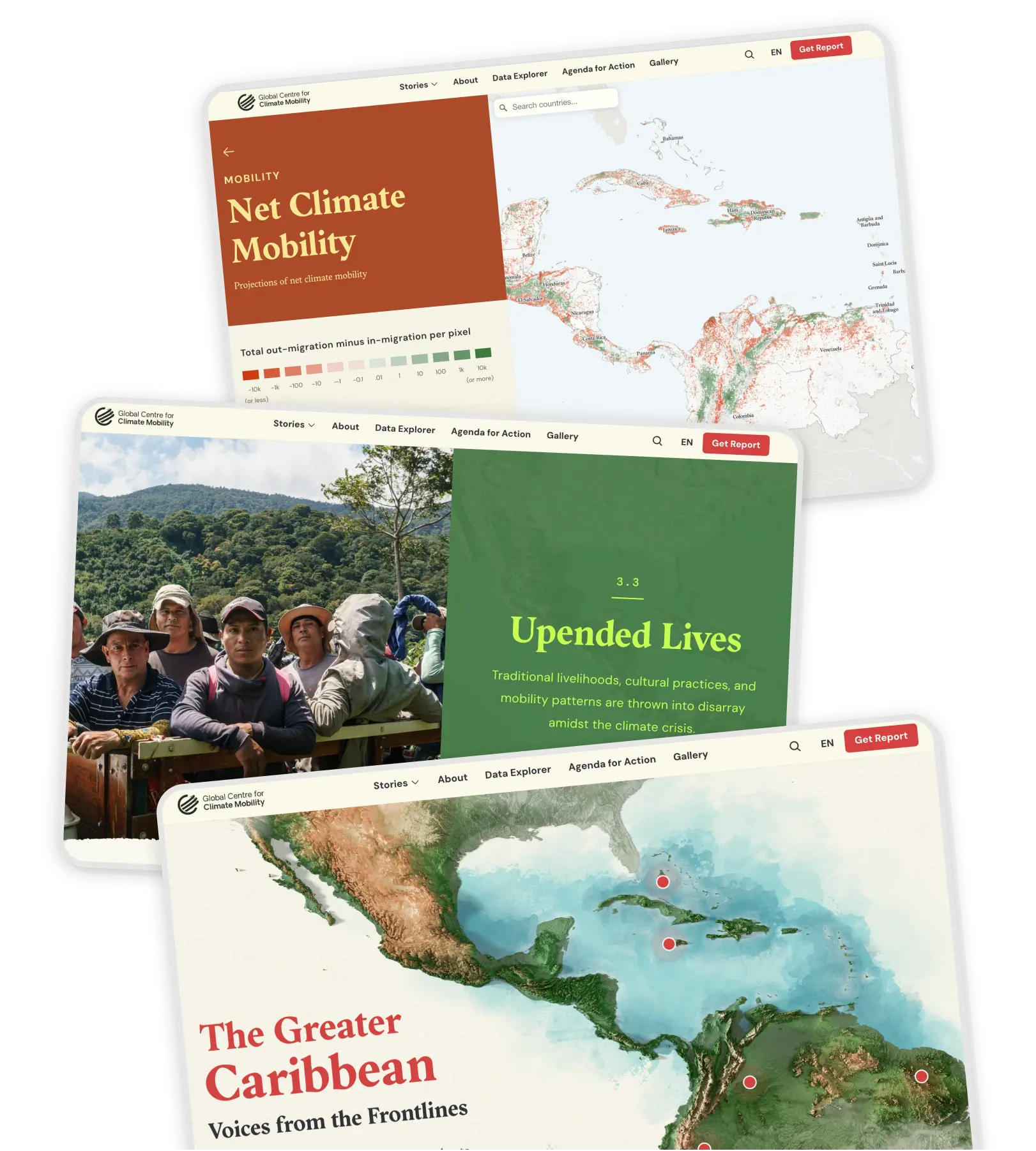 Voices From the Front Lines mobile app mockup